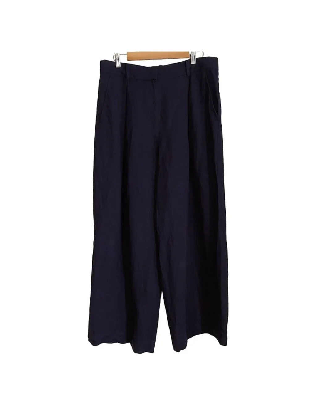 COS Wide Leg Linen Blend Pleated Pants Minimalist Quiet Luxury Lagenlook 14